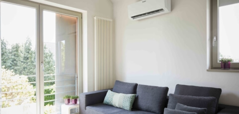 Climatiseur posé dans salon