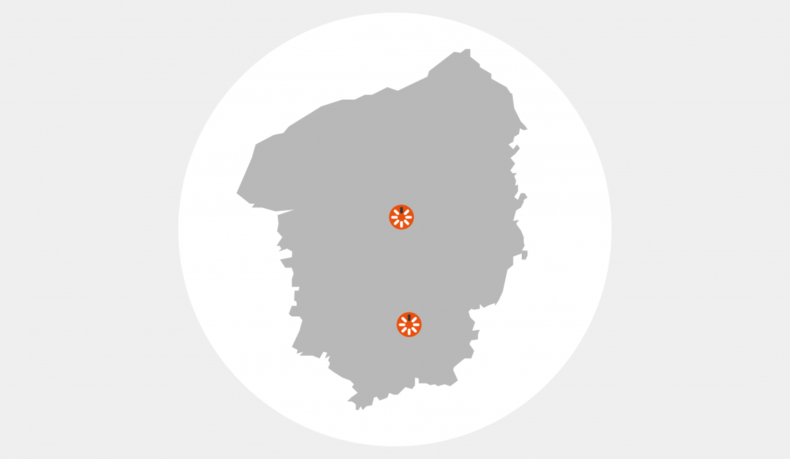 carte situation agences Garanka Rouen Evreux