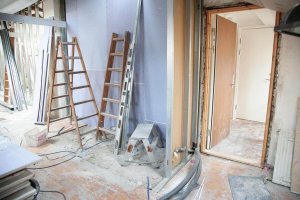 chantier renovation energetique d'un logement