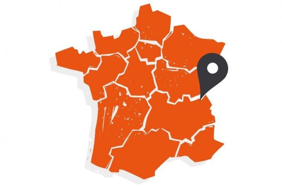 carte de france orange
