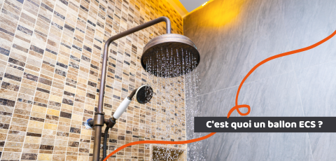 douche en fonctionnement