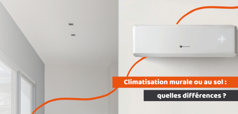 climatisation installée sur un mur