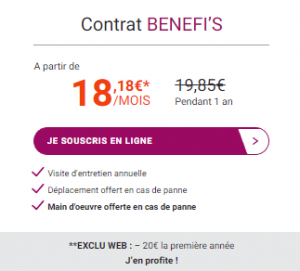 bouton cliquable pour souscrire un contrat d entretien pompe a chaleur