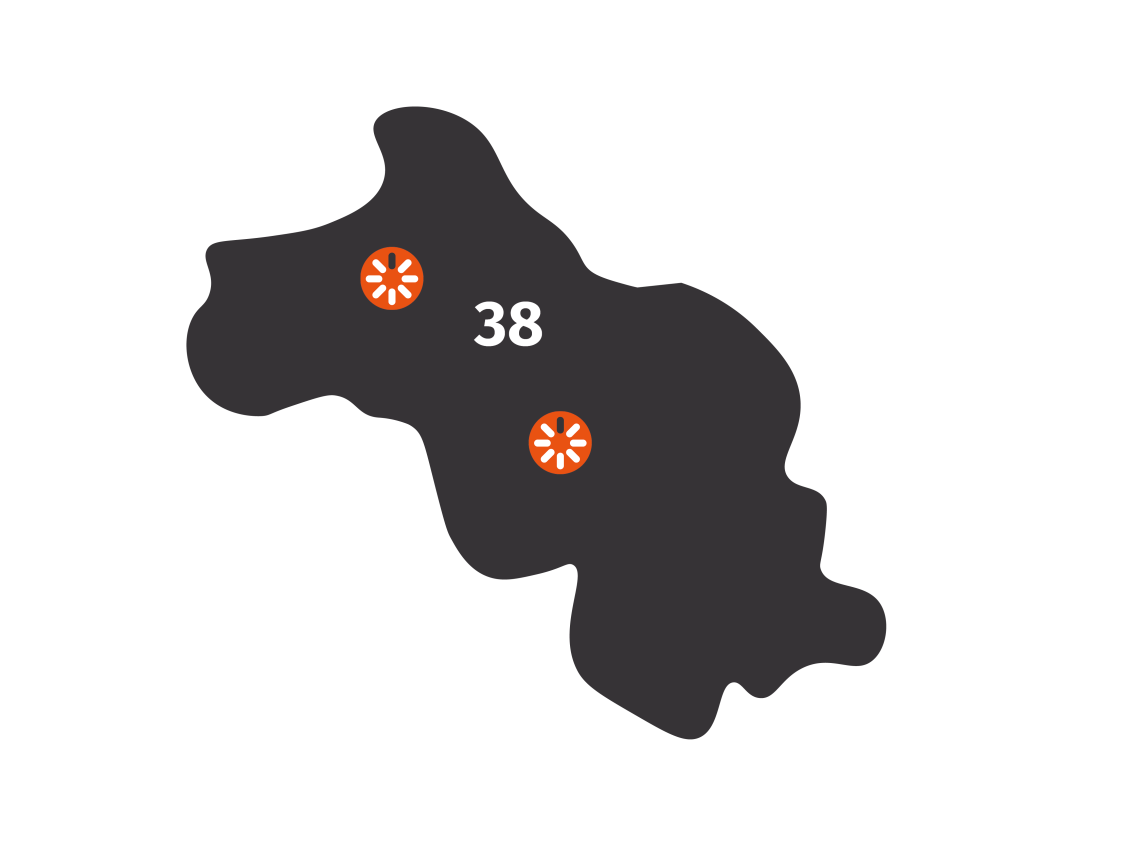 carte map Grenoble et Bourgoin Jallieu