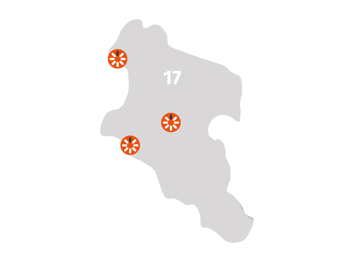 carte map Royan, La Rochelle et Saintes
